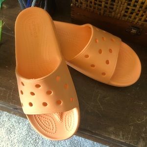 CROCS SLIDES (size 9 women’s)